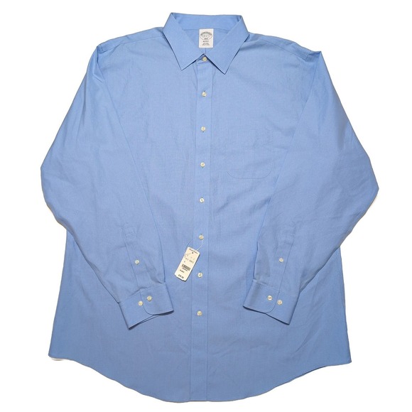 Brooks Brothers Other - BROOKS BROTHERS Regent Long Sleeve Dress Shirt Blue 18 36/37 ~ New